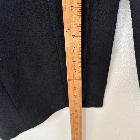 Rick Owens Legaspi Black Long Sleeve 2 Button Long Line High Back Slit Coat 12 - Picture 12 of 13